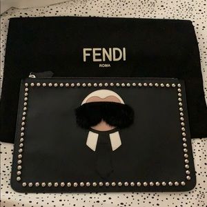 Authentic FENDI  Karlito Pouch